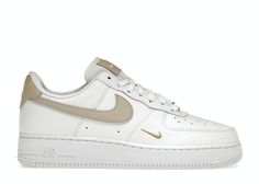 Check out the Nike Air Force 1 Low '07 Essential White Beige (Women's) available on @StockX Nike Air Force 1 07 Essential Beige, Nike Air Force 1beige, Nike Air Force 1 '07 Essential Beige, Nike Air Force 1 White Rattan, Nike Air Force Cream, Nike Nude Air Force 1, Nike Air Force 1 07 Essential, Nike Beige Air Force, Nike Air Force 1 Beige White