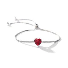 The bolo bracelet is easy to adjust the size to fit for your wrist. Treat yourself or surprise her with this meaningful piece.Weight: 3.79 gMaterial: Stone Type: Jeulia® StonePlating Color: SilverBracelet Size: 250 mm Heart-shaped Sterling Silver Bracelet For Weddings, Heart-shaped Sterling Silver Bracelet Gift, Adjustable Heart-shaped Sterling Silver Bracelet For Anniversary, Pink Heart-shaped Sterling Silver Bracelet, Valentine's Day Heart-shaped Sterling Silver Bracelet, Bracelet Online, Eternal Love, Anniversary Sale, Quality Jewelry