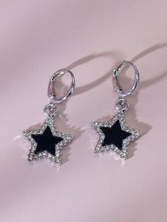 Star Drop Earrings, Embellished Fashion, Pretty Jewelry Necklaces, Y2k Accessories, Five Pointed Star, Girly Jewelry, Dream Jewelry, Pretty Jewellery, Star Shape