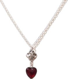 Gothic Heart, Red Heart Necklace, Jewelry Victorian, Witch Necklace, Blue Crystal Necklace, Jewelry Gothic, Jewelry Delicate, Wiccan Jewelry, Pagan Jewelry