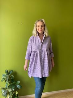 Romantic Style One-of-a-kind Shirt for Women, Daily Eco-friendly Handmade Clothing, Upcycled Babydoll Tunic Tunic Shirt - Etsy Poland Purple Cotton Blouse For Daywear, Purple Relaxed Fit Blouse For Daywear, Purple Cotton Blouse With Relaxed Fit, Lavender Cotton Tops For Daywear, Lavender Cotton Top For Daywear, Lavender Long Sleeve Tops For Daywear, Purple Cotton Daywear Blouse, Purple Cotton Shirt For Daywear, Cheap Pink Patchwork T-shirt