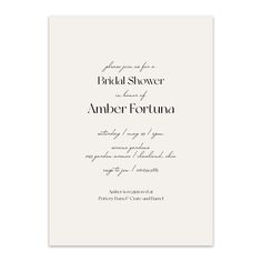 Amber Chic Bridal Shower Invitations | Blu Rose Designs Bamboo Texture, Free Daily Planner, Chic Invitation, Chic Bridal Showers, Cover Paper, Paper Tree, Tree Free, Creating A Business, Keep It Simple