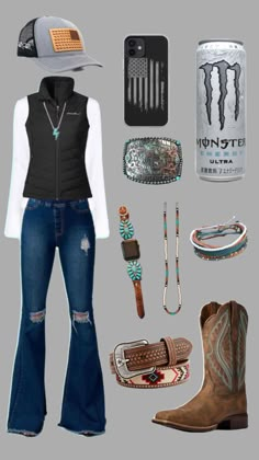 Cute Country Fits, Country Western Outfits, Country Outfits Women, Cute Cowgirl Outfits, Casual Country Outfits, Cute Ootd, Country Fits, Cowgirl Style Outfits, Country Outfit