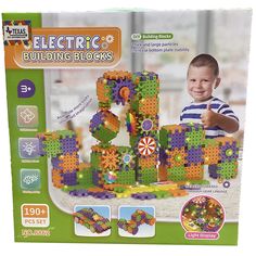 an image of a building block set in the box with instructions for it to build