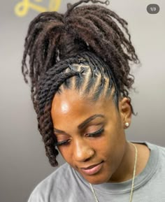 Twisted Dreadlocks, Dreadlocks Hair Care, Short Dreadlocks, Loc Ideas, Dreads Styles For Women, Loc Updo, Dreadlocks Styles