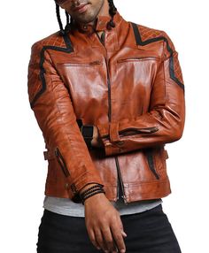 Biker Brown Leather Jacket with Quilted Pattern Introducing a quilted brown biker jacket for all our motorcycle enthusiasts seeking a timeless yet standout piece for their outerwear collection. Constructed using 100% premium-quality genuine leather, this brown jacket is made to be the perfect companion on all your adventures, whether it is exploring the cannons, nights out with loved ones, summer BBQ parties, or casual friends hangouts.It blends a classic vintage look with modern design and city Brown Biker Jacket For Winter Streetwear, Brown Biker Jacket For Streetwear In Winter, Fall Outdoor Cafe Racer Biker Jacket, Cafe Racer Style Outerwear For Fall, Cafe Racer Outerwear For Fall Outdoor, Fall Cafe Racer Outerwear For Outdoor, Brown Moto Biker Jacket For Streetwear, Brown Moto Outerwear For Streetwear, Urban Brown Biker Jacket For Winter