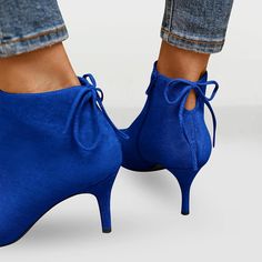 Womens Pointed Toe Heels Ankle Booties Kitten Stiletto Bowtie Strappy Fall Dress Boots Shoes Never Worn Dresses With Boots Fall, Stiletto Ankle Boots, Strappy High Heels, Womens Stilettos, Shoes On Sale, Dress Boots, Fall Dress, Pointed Toe Heels, Handbag Shoes