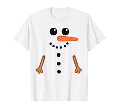 PRICES MAY VARY. Snowmen at halloween or Christmas costume. Novelty snowman fancy dress for snowman lovers. For those that love snowmen, with stick arms and a carrot nose. Lightweight, Classic fit, Double-needle sleeve and bottom hem Funny White Winter T-shirt, Funny White T-shirt For Winter, Snowman Fancy Dress, Snowman Costume, Funny Snowman, Winter T Shirts, Girls Christmas Outfits, Kawaii Christmas, Xmas Tees