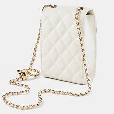 Free U.S. shipping. Style: Classic , color:White, suite for season：Spring, Summer, Autumn, Winter ，Anniversary, Honeymoon, Material Genuine Leather,  White Quilted Leather Mini Crossbody Bags Flap Chain Bag White Crossbody Bag With Chain, White Rectangular Bag With Chain, White Chain Crossbody Bag, White Rectangular Chain Bag, White Rectangular Shoulder Bag With Chain, White Shoulder Phone Bag As Gift, White Bag With Chain Strap, White Luxury Shoulder Bag With Mobile Phone Holder, White Shoulder Bag With Chain Strap For Travel