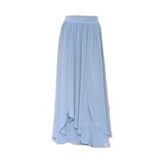 "It is made from soft and good quality Chiffon fabric. This is made to order in your measurements. Skirt length: 38\" .It can be made longer or shorter. It is made with a zipper. You can choose other color from the color chart. When you order please give me your measurements: 1: The length of skirt from the top of the waistline to bottom hem . 2: Waist ( where you want the waistline to be) . 3: Hips ( around the fullest part) 4: And your color choice. Tailoring time: 1-2 weeks before shipping. C Blue Flowy Party Skirt, Flowy Blue Party Skirt, Blue Tulle Tiered Maxi Skirt, Blue Flowy Skirt For Party, Blue Tiered Tulle Maxi Skirt, Chic Flowy Blue Skirt, Flowy Light Blue Party Skirt, Light Blue Flowy Skirt For Party, Flowy Full Skirt For Party