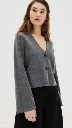 Jenni Kayne Chelsea Cardigan | Shopbop Jenni Kayne, Classic Cardigan, Medical Problems, V Neck Cardigan, China Fashion, Healthcare Professionals, Sweater Outfits, Derby, Fabric Weights