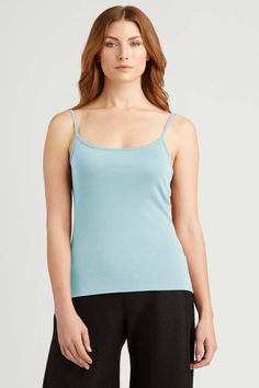 Womens Camisole Tank Top | Organic Cotton Clothing for Women – Indigenous Solid Color Camisole With Wide Straps For Everyday, Everyday Camisole With Wide Straps, Fine Knit Tank Top For Layering, Daywear Tank Top With Adjustable Straps, Spring Everyday Tops With Wide Straps, Spring Tops With Wide Straps For Everyday, Wide Strap Tops For Everyday Spring Wear, Spring Camisole Vest With Built-in Bra, Versatile Cotton Cami Top