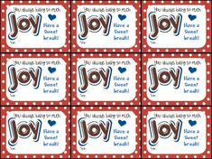 valentine's day candy bar wrappers with the word joy on them