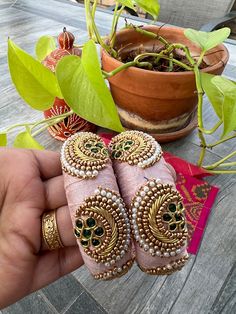 This is a beautiful hand made bangle with high quality stone. Maggam Work Bangle. ‼️No allergies  ‼️Soft Fabric  !! Elegant hand work Designer made bangle  can be worn for any occasion. Ships immediately. Maggam Bangles Designs, Maggam Work Bangles Designs, Handmade Bangle For Celebrations, Handmade Bangle Wristlet, Traditional Hand Wrapped Bangle As Gift, Pink Handmade Traditional Bangle, Unique Handmade Bangle For Wedding, Handmade Bohemian Pink Bangle, Handmade Pink Bohemian Bangle