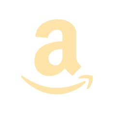 an amazon logo with the letter a in it's center and yellow letters above it