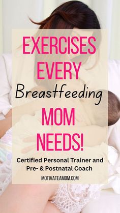 Exercises Every Breastfeeding Mom Needs! New Mom Workout, C Section Workout, Better Posture Exercises, Back And Shoulder Workout, Postpartum Workouts, Mom Body, Postpartum Fitness, Breastfeeding Mom, Pregnancy Fitness