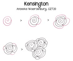 the steps to draw an abstract flower