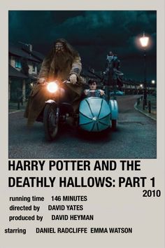 the poster for harry potter and the deathly hallows part 1, starring david tates