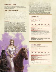 an image of the princess and her horse in front of a page with information about it