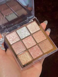 Color:Multicolor \nBenefits:Smudge Proof \nFinish:Shimmer \nType:Palette \nFinish:Multichromatic \nBenefits:Long-Wearing \nFinish:High-Shine \nBenefits:Smudge-Proof \nBenefits:Highly Pigmented \nBenefits:Non-Caking \n Finds On Shein, Shimmer Eyeshadow Looks, Affordable Eyeshadow Palettes, Xmas Gifts Ideas, Korean Eyeshadow, Glittery Eyeshadow, Glitter Eye Shadow, Shimmer Eyeshadow Palette, Best Eyeshadow Palette