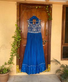 Anarkali suit usa /royal blue anarkali kurta elbow sleeve  / Indian dress with hand embroidery /embroidered anarkali/Indian dresses /blue outfit anarkali dress / blue hand zardosi embroidered designer anarkali         Looking for a perfect indian dress/anarkali/suit sets that are trendy, unique and easy to carry !! yess, You are at the right place. we carry such versatile pieces of anarkalis and suit sets, kurtas that really let you stand out in any occassion !!      featuring this beautiful pure chinnon  and pure raw silk anarkali in beautiful  blue color that has heavy gear and the heavy zardosi hand embroidery all over the body as shown !! A very classy, beautiful yet unique look makes your occasion so Perfect !!Ready to ship in USA !! can be customized in any color !! Details :  - colo Blue Anarkali Dress, Indian Dresses Anarkali, Suits Usa, Blue Anarkali, Silk Anarkali, Anarkali Kurta, Designer Anarkali, Anarkali Suit, Anarkali Dress