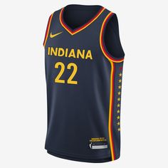 Pick up a piece of history with this Caitlin Clark Indiana Fever jersey. The jersey has star details inspired by an iconic monument in Indianapolis and celebrates the team's home and history. Indiana Fever, Nike Apparel, Caitlin Clark, Wnba, Kids Nike, Nike Outfits, Big Kids, Christmas List, Cute Clothes