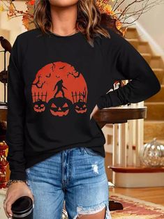 US$ 29.99 - Women's T-Shirts Printed Round Neck Long Sleeve T-Shirt - www.zicopop.com Split Sweater, Creating Outfits, Weather Dress, Chic Skirt, Easter Event, Quirky Quotes, Winter To Spring, Midi Dress Casual, Fashion Color