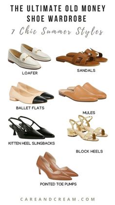 Womens Dress Shoes Classy, Old Money Style Shoes Woman, Classy Summer Shoes, Old Money Sandals Woman, Classic Shoes Women Classy, Old Money Flats, Old Money Women Shoes, Old Money Style Summer Women, Old Money Shoes Woman