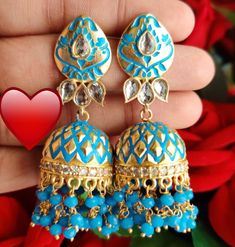 South Indian Jewelry, Temple Jewellery, Bags And Accessories, Indian Jewellery, Stone Earrings, Druzy Ring