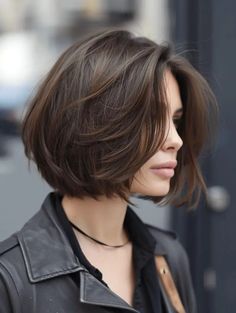 The Ultimate Bob Haircut Lookbook A Line Layered Bob, Straight Haircuts, Layered Bob Haircuts, All Face Shapes, Black Hair With Highlights, Hair With Bangs, Short Layered Haircuts