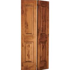 Krosswood Knotty Alder 2 Panel Square Top Bi-Fold | UberDoors Spanish Home Design, Interior Car Cleaner, Panel Doors Interior, Panel Door Design, Knotty Alder Doors, Colonial Kitchens, Interior Closet Doors, Bi Fold Doors, Interior Design Schools