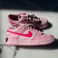 Nike Dunk Low Med Soft Pink/Pink Size 5 (Boys) Equivalent To Approx 6.5 In Women’s. Not Brand New! Has Light Wear Sporty Pink Skate Shoes With Boost Midsole, Pink Low-top Skate Shoes With Boost Midsole, Sporty Pink Sneakers With Rubber Sole, Pink Boost Midsole Lace-up Sneakers, Trendy Pink Skate Shoes With Laces, Pink Lace-up Sneakers With Boost Midsole, Trendy Pink Lace Skate Shoes, Pink High-top Skate Shoes With Boost Midsole, Pink Skate Shoes With Laces For Spring