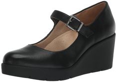 PRICES MAY VARY. Wedge shoes with Mary-Jane inspired strap Synthetic upper with a round toe casual wedges for women Adjustable buckle closure for easy on/off and comfortable everyday wear All-Thru Comfort: soft foam lining, arch support with memory foam, lightweight and flexible outsole 3/4 inch platform, 2 5/8 inch heel women's wedges Mary Jane Wedge Shoes, Mary Jane Wedges, Wedge Shoe, Casual Wedges, Womens Wedges, Arch Support, Wedge Shoes, Mary Janes, Memory Foam