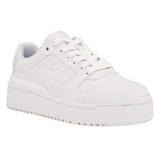 PRICES MAY VARY. Perfect for on-the-go, the Calvin Klein Aelora casual sneaker is a wardrobe must have. These sneakers feature a low-top, platform design with a round toe. Made with lace-up styling and finished with CK monogram logo at the side. This sneaker will never go out of style! Closed Toe Lace up Closure Imported Trendy Streetwear Platform Sneakers With Perforated Toe Box, Spring Streetwear Sneakers With Textured Upper, Sporty Platform Sneakers With Textured Upper For Spring, Sporty Textured Platform Sneakers For Spring, Trendy Low-top Sneakers With Textured Upper, Casual Platform Sneakers With Embossed Logo For Streetwear, Casual Chunky Sneakers With Embossed Logo For Streetwear, Casual Chunky Sneakers With Embossed Logo, White Sneakers With Textured Upper And Round Toe