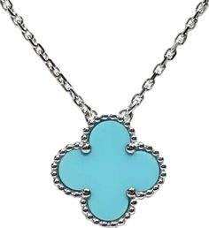 Alhambra Pendant, Van Cleef Arpels, Van Cleef, The Necklace, Turquoise Necklace, The House, White Gold, Turquoise, Van