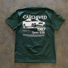 Carchived T Shirt Easy 30 day return policy Tshirt Badge Design, Retro T Shirt Design Graphics, Outfit Ideas Shirt, Car Graphic Tee, Retro Shirt Design, Shirt Outfit Ideas, Car Retro, Graphic Shirt Design, Design Outfit