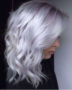 Pelo Color Ceniza, Interesting Hairstyles, Blonde Hairstyle, Lilac Hair