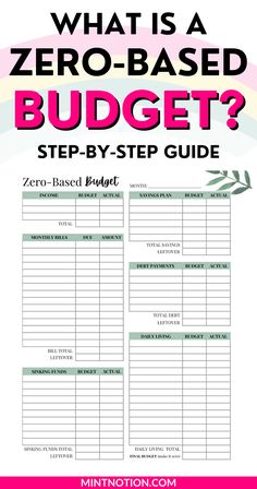 zero-based budget Zero Dollar Budget Template, 0 Based Budget, Zero Budget Worksheet Free Printable, Zero Budget Worksheet, Zero Based Budget Printable Free, Budget Templates Printable Free, Zero Based Budget Template, Biweekly Budget Template, 70 20 10