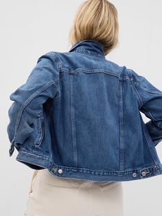 Icon Denim Jacket Best Jeanist, Spring Fashion Women, Petite Size, Stretch Denim, Fashion Women, Spring Fashion, Denim Jacket, Birthday Gift, Long Sleeves