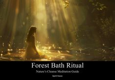 Unlock the power of the ancient Forest Bath Ritual in witchcraft. In this guide, you will learn how to become more in tune to nature through simple meditation, anchoring yourself to the Earth with energy and visualization. Forest Bath Ritual Guide PDF | Nature Wicca | Witchcraft Rituals | Magic Guide | Meditation and Spirituality Guides Basic guide on the forests bath ritual meditation practice. Not an actual "bath" in water, in nature, although you could for sure! No images, just knowledge and Forest Ritual, Rebirth Ritual, Bath Rituals Witch Healing, The Ritual Pdf, Intricate Rituals, Rituals Products, Ritual Magic, Easy Meditation, Wicca Witchcraft