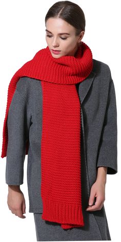 PRICES MAY VARY. Cashmere-like 100% Acrylic scarf, super soft durable material makes this product comfortable and lasting. Warm fluffy thick winter knit scarf. Various fashion colors meet different requirements. Measures: Solid Knit: 70.9"L x 13.4"W; Colorblock: 80.7"L x 13.4"W One size fits all, woven scarf for women, men, girls, boys An idea gift for family and friends in Christmas, birthday and every happy time! Cable-knit scarf with NEOSAN tag, all scarves are well packed in reusable zippere Winter Knit Scarf, Cable Knit Scarf, Woven Scarf, Snow Wear, Zippered Bag, Chunky Knit Blanket, Scarf For Women, Large Scarf, Dress Gloves