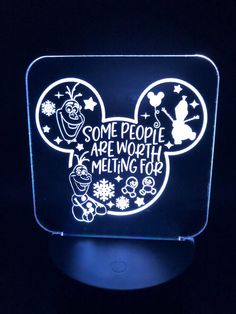 some people are worth melting for mickey mouse light