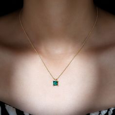 Product Details Emerald is known for its Elegance. The Solitaire Pendant is embellished with 6 MM Princess Cut Lab Created Emerald with a 14K Solid Gold Bail in 4 Prong Setting is a must have Party Wear Jewelry. Product Information SKU SHP-PENDANT082019417 Length 9 mm Width 6.8 mm Weight 3.12 gm (Approximate) LAB CREATED EMERALD INFORMATION No.of Stones 1 Pieces Total Weight 1.20 Carat (Approximate) Dimension(approx) Princess Cut-6X6 mm-1 Pcs Color Green Cut Brilliant Shape Princess Cut Setting Lab Created Emerald, Pendant For Women, Emerald Pendant, Emerald Necklace, Signature Jewelry, Solitaire Pendant, Timeless Jewelry, Kurta Designs, Princess Cut