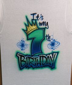 a birthday shirt with the number one on it