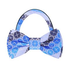 Elevate Your Ensemble: The Versatile Shades of Blue Geometric Bow Tie Welcome to the world of refined elegance and artistic charm embodied by the Shades of Blue Geometric Bow Tie. This intricately designed accessory, available both as a standalone piece or with a matching pocket square, seamlessly blends shades of blue into a geometric pattern that captivates the eye and elevates your style effortlessly. Embracing the Geometric Bow Tie: Crafted with precision, this bow tie boasts a sophisticated Elegant Blue Bow Tie For Spring, Adjustable Blue Bow Tie, Summer Blue Bow Tie, Blue Bow Tie For Summer, Blue Bow Tie As A Gift, Blue Tie For Summer As A Gift, Blue Tie For Summer Gift, Blue Ties For Summer Gift, Blue Ties As Summer Gift