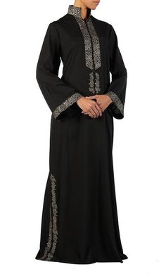 Amara Black crepe abaya with bell shaped sleeves Crepe Abaya, Clergy Women, Prints Clothes, Islamic Clothes, Muslim Dresses, Women Church Suits, Adaptive Clothing, Cotton Outfit, Muslim Men