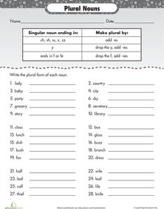 an english worksheet with words and pictures