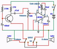 an electronic circuit diagram with the following instructions