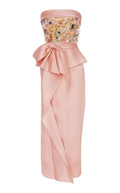 Click product to zoom Sequined Dresses, Marchesa Fashion, Tea Length Prom Dress, Marchesa Gowns, Pink Evening Gowns, Marchesa Dress, Pink Sequin Dress, Long Sequin Dress, Sequin Evening Gowns