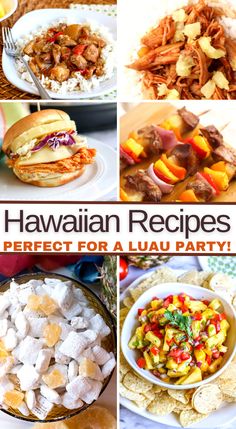 hawaiian recipes are perfect for a luau party